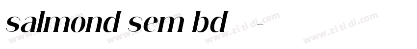 salmond sem bd字体字体转换
